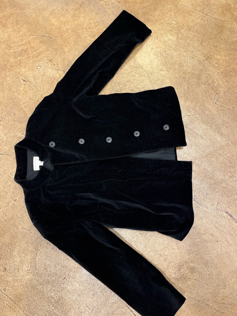 Isaac Mizrahi Black Velvet Tailored Blazer